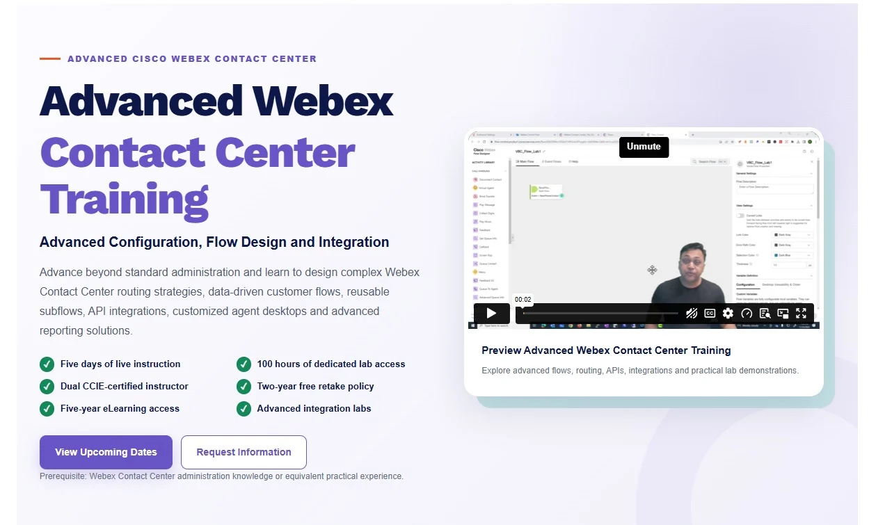 Voice Bootcamp website design, screen 8