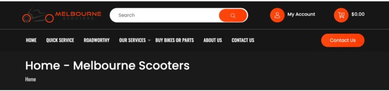 Melbourne Scooters Honda Suzuki and Vespa dealer landing page