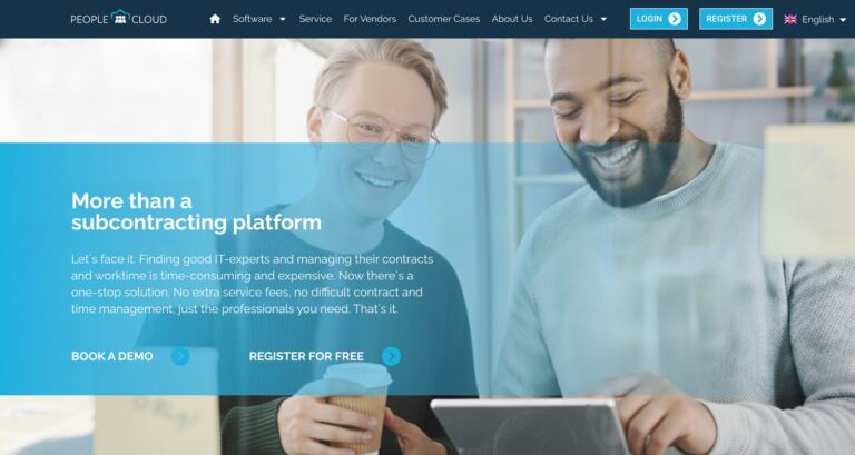 People Cloud Pro HR technology SaaS website design