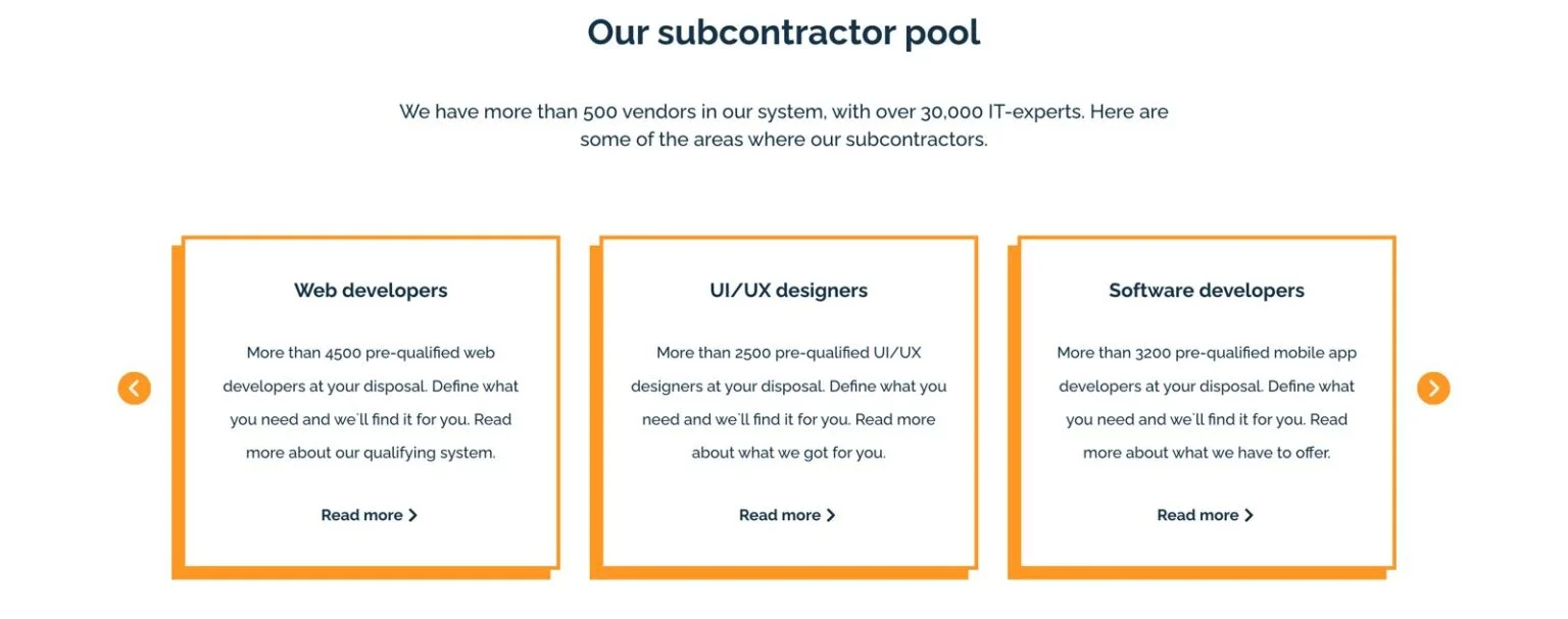 People Cloud Pro website design, screen 5