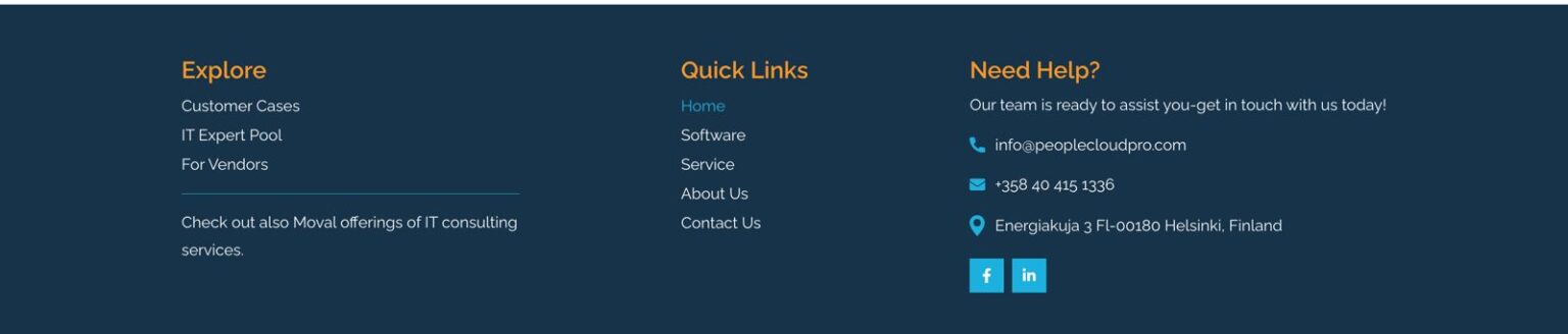 People Cloud Pro website design, screen 7