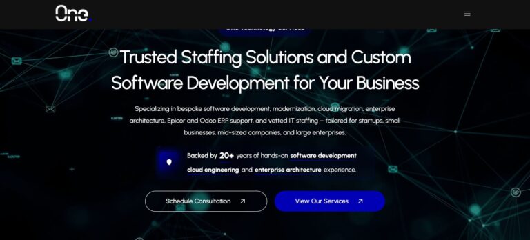 One Technology Services IT solutions WordPress website design