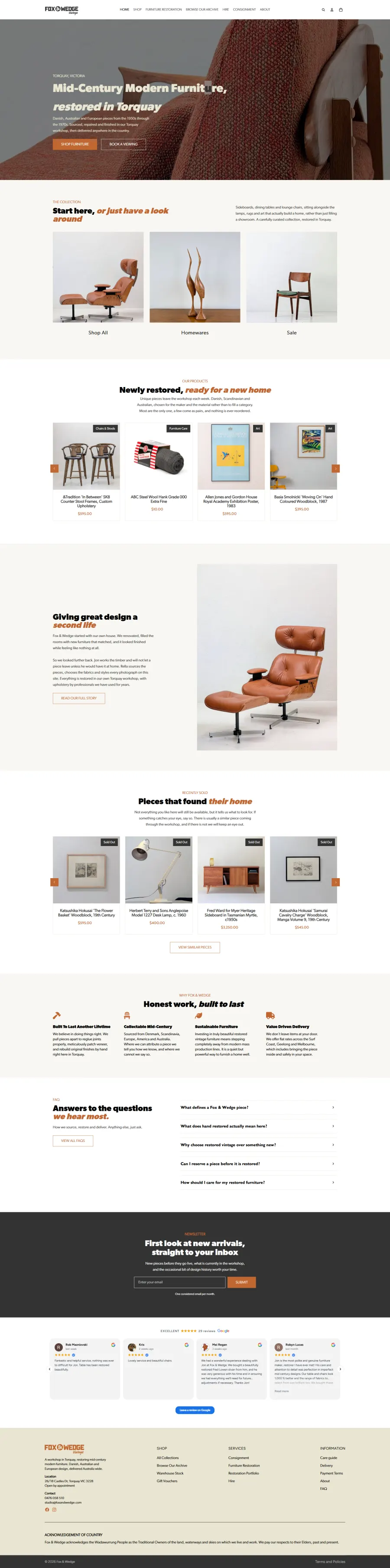 Full redesigned homepage