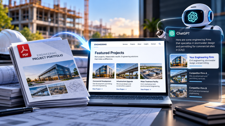 The PDF Portfolio Problem: Why Your Best Engineering Projects Are Invisible to AI Search