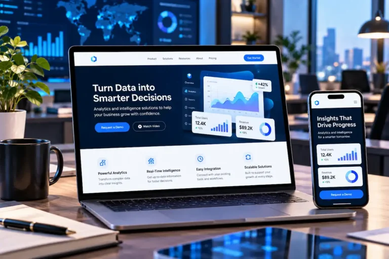 Jinnalyst — Analytics Platform Website Design