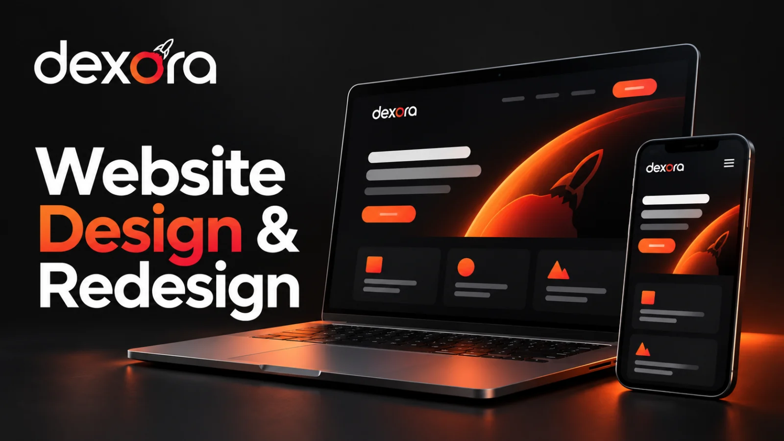 Website design and redesign by Dexora Digital